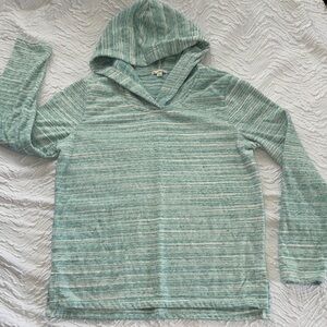 GAP Southern Turquoise Space Dyed Cotton Hoodie EUC S